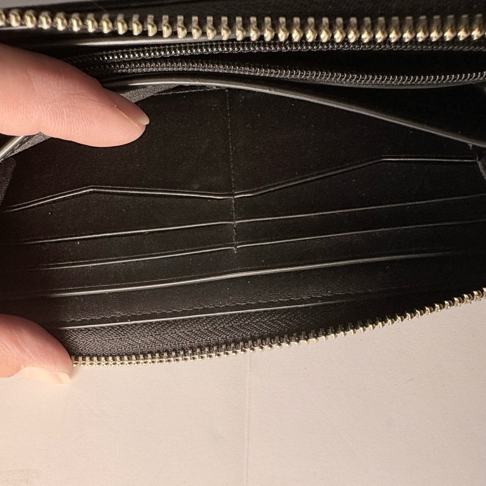 kate spade black zip-around Saffiano leather wallet - Picture 8 of 14